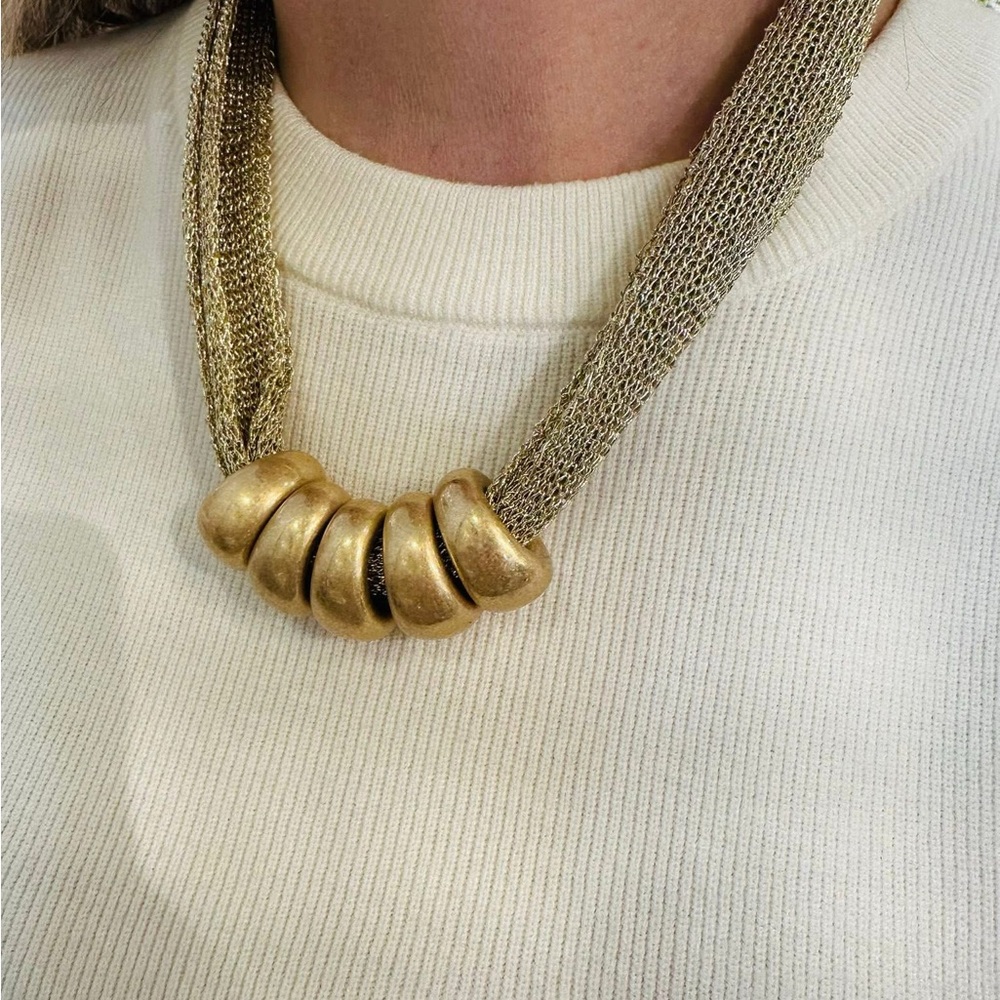 Not Rated Gold Multi-Strand Necklace